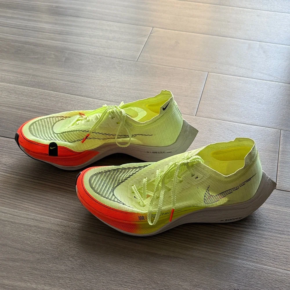 Nike ZoomX Vaporfly Next% 2 Volt Orange Men’s Size 9.5 Running Shoes - Picture 4 of 7
